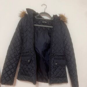 Nordstrom Black Quilted Puffer Jacket